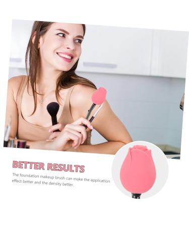 Angoily Rose Foundation Brush - Oval Makeup Brush for Flawless Blending | Creative Facial Tools - Buy Online on GoSupps.com