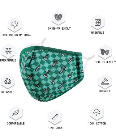 6 Pack Kids Face Mask Set | Washable, Adjustable & Breathable | Back to School Supplies Gift - Grey - Buy Online on GoSupps.com