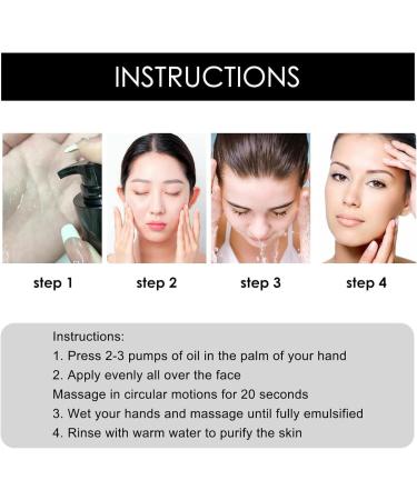 Black Tea Makeup Remover Cleansing Oil Facial Cleansing Oil Black Tea Anti-Aging Cleansing Oil Deep Cleansing Oil Refreshing Non-Greasy Makeup Remover Oil - Buy Online on GoSupps.com