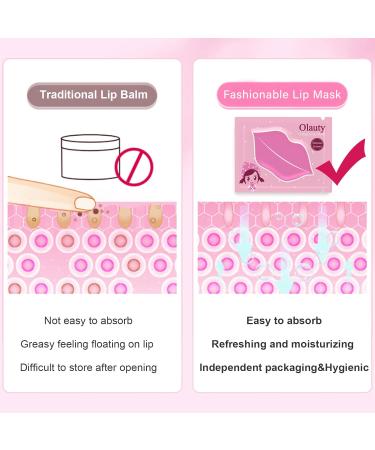 Eakroo Collagen Crystal Pink Lip Masks - 30 Pairs for Moisturizing Exfoliating and Plumping Dry Cracked Lips | Effective Lip Care Gel Pads - Buy Online on GoSupps.com