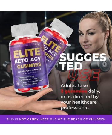 Elite Keto ACV Gummies - Advanced Weight Loss Formula | Elite Keto Plus | Tank EliteKeto - 60 Gummies - Buy Online on GoSupps.com