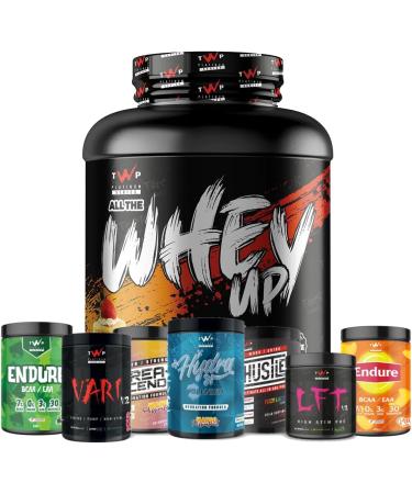 TWP Nutrition Platinum Series All The Whey Up Protein Powder Shake 23g Whey Protein Low Fat Low Carbs 2.1kg/900g & 70/30 Servings Vegetarian Friendly (Strawberry Shortbread 2.1kg) Strawberry Shortbread 2.1kg - Buy Online on GoSupps.com