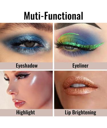  Erinde Erinde Glittery Blue Eyeshadow Pencil Waterproof and Long-Lasting Pearlescent Cream Pencil High Metallic Pigment - Buy Online on GoSupps.com