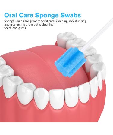 30 PCs Oral Care Sponge Sticks - Hygienic Mouth Cleaning Cotton Swabs for Fresh Breath - Buy Online on GoSupps.com