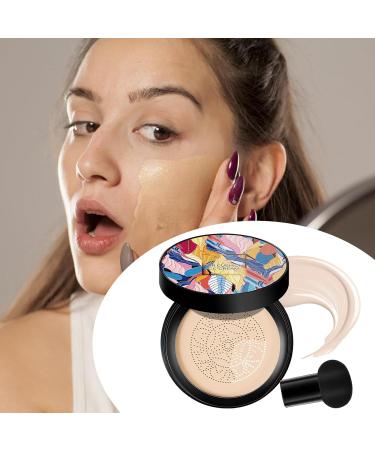 Air Cushion-BB Cream Face Make Up Mushroom Head Air Cushion CC Cream Matte Waterproof Moisturizing Concealer Cream Foundation Long-Lasting Waterproof Oil Control Moisturizing Concealer Cream Foundatio I Vory White 1 count (Pack of 1) - Buy Online on GoSupps.com