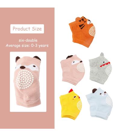 5 Pairs Rumyve Non-Slip Knee Pads for Baby Crawling - Adjustable & Breathable Leg Pads for Safety & Warmth - Buy Online on GoSupps.com