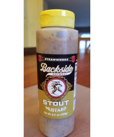 Backside Stout Mustard 9.5 oz by De'lightfully Steamworks - Bold & Flavorful Mustard - Buy Online on GoSupps.com