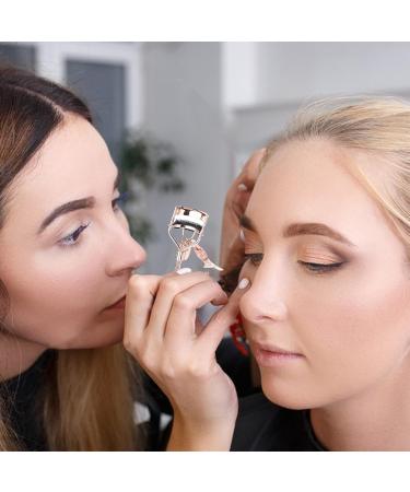 Eyelash Curlers for Makeup - Small Fish Tail Shape Eye Curler with Comb Teeth - Ergonomic Eyelash Tools Beautiful Portable Makeup Supplies for Eye-Opening Lifted Lashes A4 Electroplated Rose Gold With Black Comb Rose Go - Buy Online on GoSupps.com