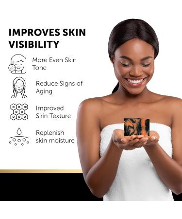 VALITIC Charcoal Kojic Acid Turmeric Black Soap Bar - Dark Spot Remover for Face & Body - 2 Pack | International Shipping - Buy Online on GoSupps.com