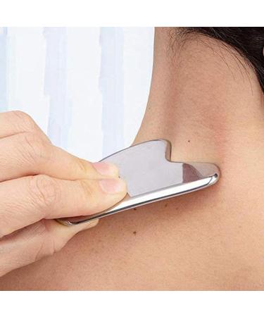 Stainless Steel Sha Board Stainless Steel Facial Muscle Scraping Board - Portable Sha Scraping Tool for Business Trip Home Travel Beauty Salon - Buy Online on GoSupps.com