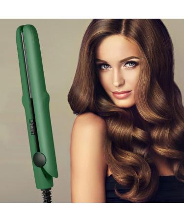 2 in 1 Mini Curling Wand & Flat Hair Straightener - Portable Travel Styler for All Hair Types (Green) - 2024 New Mini Design for Short Hair - Buy Online on GoSupps.com