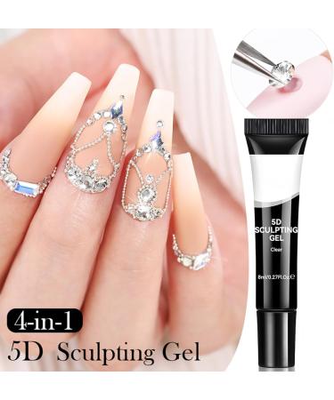 Nail sculpting gel Nail modeling gel | For artistic design clear manicure for sculpting - Buy Online on GoSupps.com
