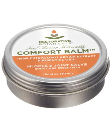 Comfort Balm Hemp Oil Salve 60 mg 1 Ounce Hemp and Arnica Oil Salve Restorative Botanicals