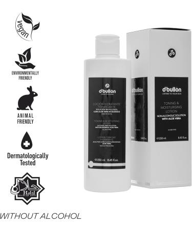 D Bullon Moisturizing Toning Face Lotion Alcohol-Free Face Solution with Organic Aloe Vera. Facial tonic. Tones and refreshes after facial cleansing. Vegan - 500 ml - Buy Online on GoSupps.com