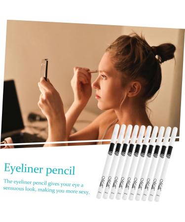 IWOWHERO White Makeup Pencil 10pcs Lying Silkworm Eyeliner Highlighter Makeup Eyeshadow Eyes Cosmetic Tools Girl Christmas Brush - Buy Online on GoSupps.com