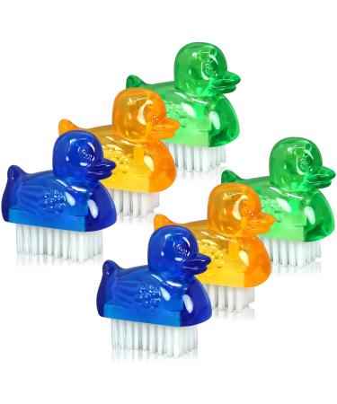 com-four 6X mini hand washing brushes in duck design - nail brush for hand and nail cleaning selection varies  - Buy Online on GoSupps.com