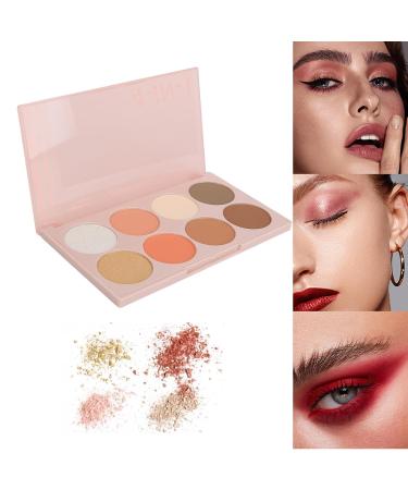 Buy 4-in-1 Blush Palette | 8 Colors Matte & Pearlescent Makeup - Long Lasting Face Highlighter & Eyeshadow - Buy Online on GoSupps.com