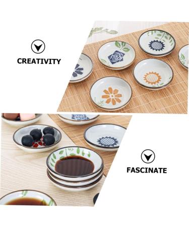 Zerodeko 18 Pcs Side Dish Set Ceramic Dip Dish Small Ceramic Bowl Prep Bowls for Cooking Pinch Bowls Japanese Style Seasoning Dishes Fruit Bowl Chips Ceramics Soy Sauce Bowl Japanese-Style 7X7X1.5CMx2pcs As Shownx2pcs - Buy Online on GoSupps.com