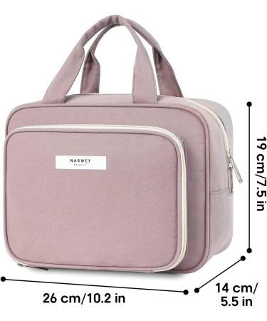 Large Dusty Rose Toiletry Bag - Travel Makeup Organizer for Women - Buy Online on GoSupps.com
