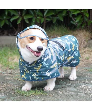 Buy Hykiee Waterproof Dog Raincoat - Adjustable & Breathable Jacket for Small to Large Dogs - Green M Size - Buy Online on GoSupps.com