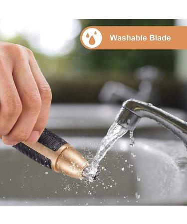 Buy Portable Waterproof Nose & Ear Hair Trimmer - Electric Trimmer with Large Storage Bin for Easy Cleansing | Perfect for Home & Travel - Buy Online on GoSupps.com