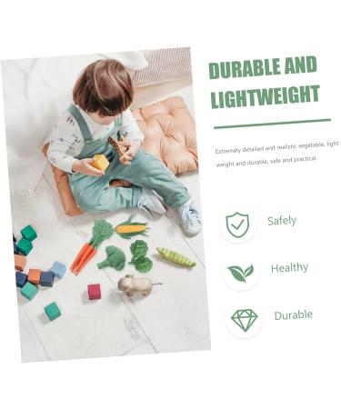 Zerodeko 8 Pcs Simulated Fruits and Vegetables Plastic Food Plant Assorted Color2x2pcs 8.5X2.7X1CMx2pcs - Buy Online on GoSupps.com