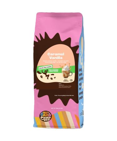 Crazy Cups Caf moulu au go t d caf in caramel et vanille en sachet de 284 ml pour infuser du caf chaud aromatis ou d caf in caramel et vanille d caf in 10 g (Lot de 1)