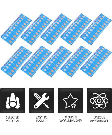 Exceart 50-Piece Tooth Shade Shadow Card Set for Dental Color Comparison | International Shipping - Buy Online on GoSupps.com
