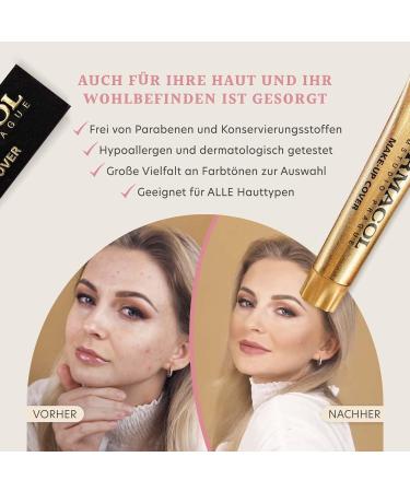 Dermacol Full Coverage Foundation - Matte Liquid Makeup with SPF 30 | Waterproof for Oily Skin & Acne | Long-Lasting 30g - Color 225 - Buy Online on GoSupps.com