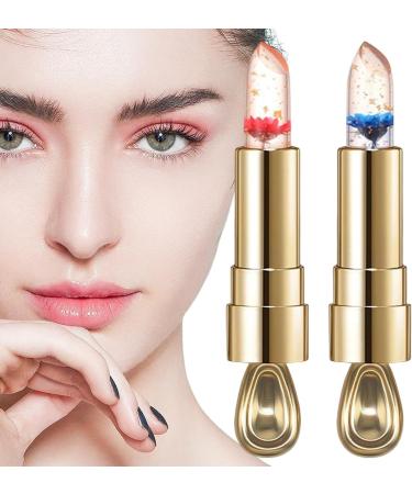 Moisturizing Nourishing Jelly Lipstick - Long Lasting Lip Nourishing Balm Gold Foil Flower Jelly Color Changing Lipstick For Carnival Halloween Ditanpu - Buy Online on GoSupps.com
