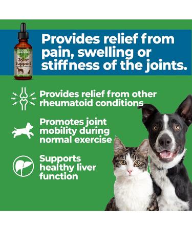 Animal Essentials 2oz Joint Support Supplement for Dogs & Cats - Made in USA, Alcohol-Free Pain & Swelling Relief - Buy Online on GoSupps.com