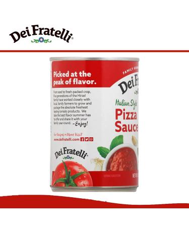 Dei Fratelli Pizza Sauce - All-Natural Vine-Ripened Tomatoes, No Water or Paste, Non-GMO, Gluten-Free - 15 oz. Cans, 12 Pack - Buy Online on GoSupps.com