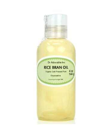 Dr Adorable - 4 oz - Rice Bran Oil - 100% Pure Natural Premium Organic Cold Pressed