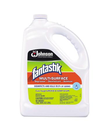Fantastik Multi-Surface DEGREASER Disinfectant SANITIZER Pleasant Scent 1 Gallon Bottle 4/Carton