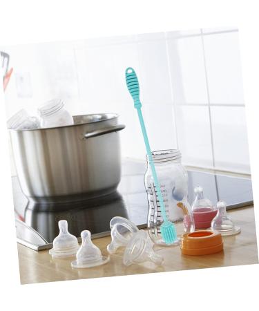 Gleavi Silicone Bottle Brush for Effective Cleaning | 1 Pack Blue - Ideal for Infant Glasses & Water Bottles - Buy Online on GoSupps.com