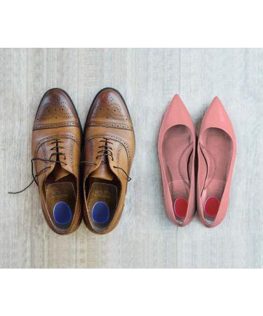 3 Pair Gel Heel Cups Plantar Fasciitis Inserts - Silicone Gel Heel Pads for Heel Pain & Shock Absorbing Support - Blue (Size L) - Buy Online on GoSupps.com