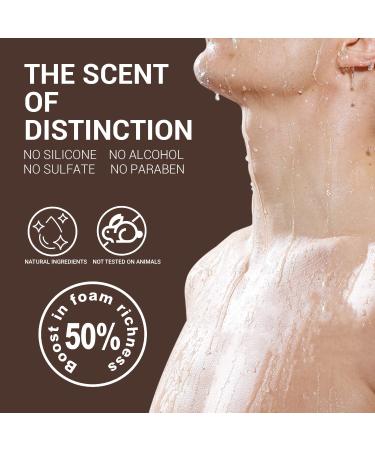 BODY & EARTH 3PC Bath Wash Set for Men - Sandalwood Shower Gel Body Lotion & Shampoo | Perfect Fathers Day & Birthday Gifts - Self Care Essentials - Buy Online on GoSupps.com