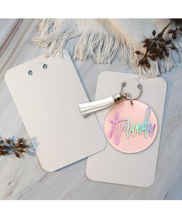 Temlum 100 Pcs White Keychain Display Cards with Self-Sealing Bags - 3'' x 4.7'' Jewelry Packaging Supplies - Buy Online on GoSupps.com