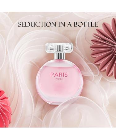 Paris Women Eau de Parfum Spray Perfume Fragrance For Women-Daywear Casual Daily Cologne Set with Suede Pouch- 3.4 Fl Oz Bottle Beauty Gift for Birthday Anniversary - Buy Online on GoSupps.com