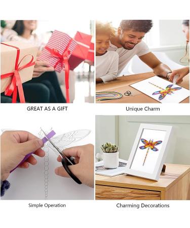 Uniquilling Quilling Kit for Adults - Handmade DIY Craft Toolset for Paper Filigree Art - Dragonfly Design - Room Wall Art Decor - Beginner Friendly - Buy Online on GoSupps.com