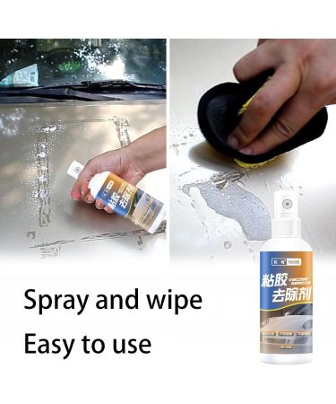 Glass Label Cleaner - 100ml Effective Glass Stickers Solvent | Label Cleaner for Bathroom Kitchen Bedroom Household Tar Grease Oil Cleaning Tools - Buy Online on GoSupps.com