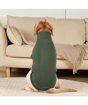 Shop Hjyokuso Dog Sweater - Warm & Lightweight Fleece Coat for Small to Large Dogs - Perfect Winter Outdoor Jacket in Green - Buy Online on GoSupps.com