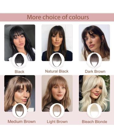 Buy Silk-Co Clip-In Hair Bangs Extensions | Real 7A Remy Dark Brown Pony Hair | Soft Natural Fringe 20cm - 3g (1 Pack) - Buy Online on GoSupps.com