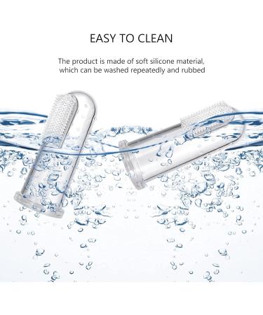 10 Soft Silicone Pet Finger Toothbrushes - Dog & Cat Dental Care Kit | Food Safe Tooth Cleaners - Buy Online on GoSupps.com