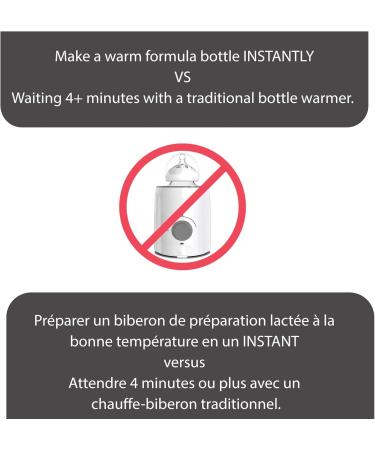 Baby Brezza Instant Warmer - Instantly Dispense Warm Water at Perfect Baby Bottle Temperature - Traditional Baby Bottle Warmer Replacement - Fast Baby Formula Bottles 24/7-3 Temperatures - Buy Online on GoSupps.com