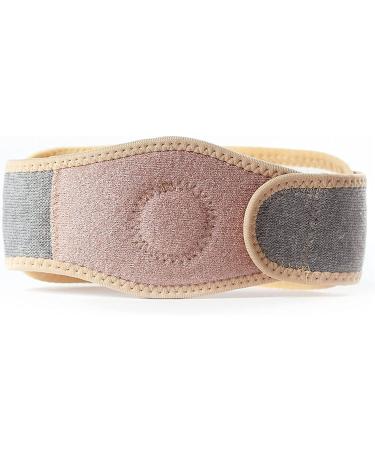 LCHER Umbilical Hernia Belt for Infants Umbilical Grid Baby Belly Band/Abdominal Binder Adjustable Support Band with 4 Compressed Pads