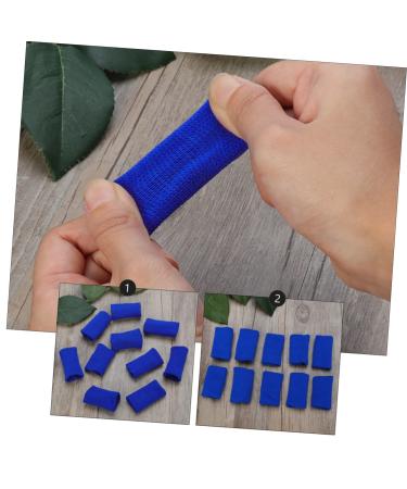 FRCOLOR 60 Pcs Volleyball Finger Protector Sleeve Set - Joint Finger Guard & Thumb Sleeve - Sports Gear for Enhanced Performance - Blue - Buy Online on GoSupps.com