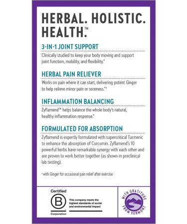 New Chapter Zyflamend 180 Vegetarian Capsules - Natural Anti-Inflammatory Support - Buy Online on GoSupps.com