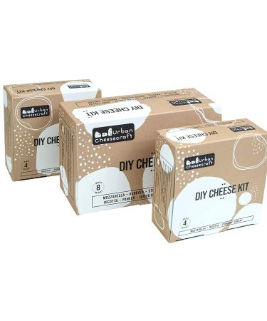 Mozzarella Ricotta & Farmers' Cheese Kit - 4 Batches | Quick & Easy Homemade Cheese | Vegetarian, Gluten Free, Non-GMO - Buy Online on GoSupps.com