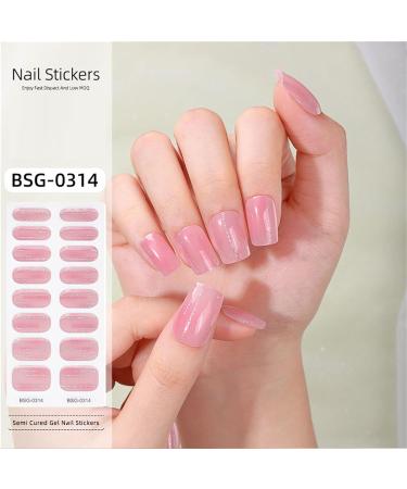 Semi Cured Gel Nail Polish Strips Adhesive Gel Nail Art Stickers Lasting Glitter Gel Nail Wraps Sticker with Nail File Semi Cured Gel Nail Stickers for Toes White with Uv Light Bsg0316 - Buy Online on GoSupps.com
